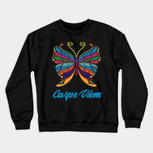 Butterfly embroidery effect Crewneck Sweatshirt